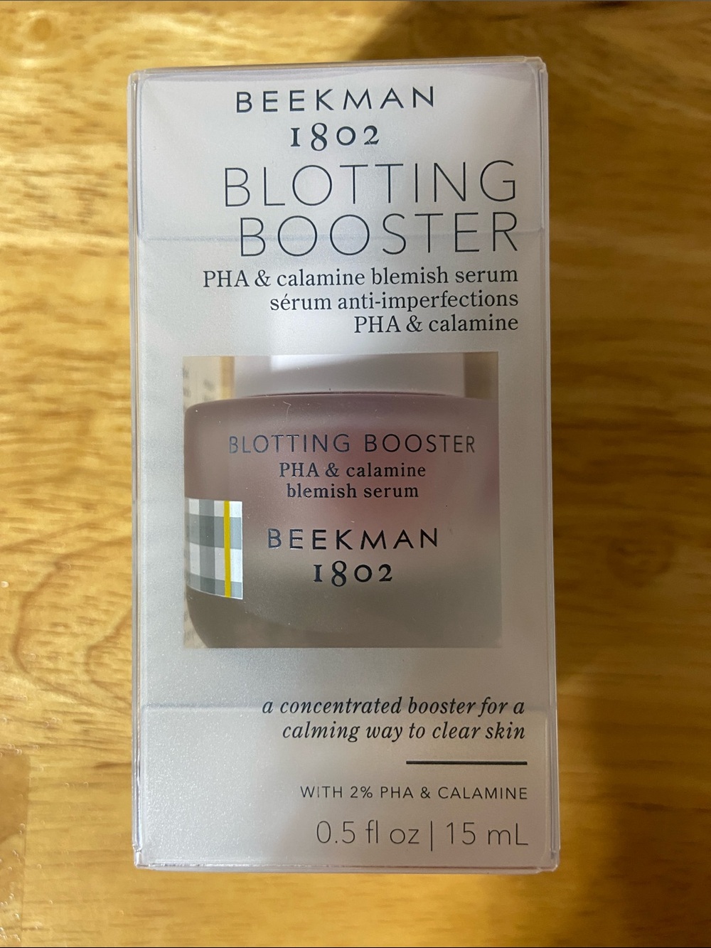 NWT Beekman 1802 Pink Blotting Booster PHA & Calamine Serum .05 fl oz / 15 ml